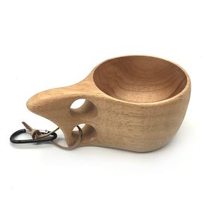 Taza Kuksa de Madera Pulida Hecha a Mano para Acampar al Aire Libre, Viajar y Hacer Senderismo - Diseño Moderno Ecológico por M/S SHAAD HANDICRAFTS - Product Image 2