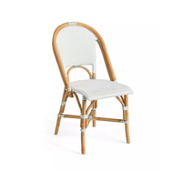 Chaises en rotin de style chic de haute qualité, chaises de bistrot françaises, chaises de salle à manger en rotin, vente en gros de luxe en provenance d'une usine au Vietnam