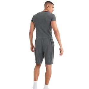 <b>Men's</b> High Street Style Solid <b>Short</b> Comfortable Fabric Custom Logo Elastic Waist Anti-Wrinkle Quick Dry Wholesale Factory Price - Product Image 3