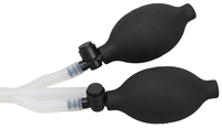 Ampoule et bouchon de lavement gonflable à double ampoule-Conception anti-refoulement, matériau élastique, sûr pour un usage personnel