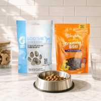 Sachet Doypack Personnalisé en BOPP/AL/PE avec Scellage Thermique, Emballage Plastique Alimentaire pour Friandises d'Entraînement pour Animaux de Compagnie