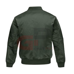 Diseñe su propio logotipo personalizado Chaqueta de bombardero de béisbol profesional Nuevo estilo Chaqueta de bombardero de moda de invierno - Product Image 2