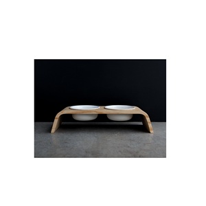 Cuenco de comida de madera ecológico para perros y gatos, nuevo diseño, tamaño personalizable, artesanías AZ - Product Image 1