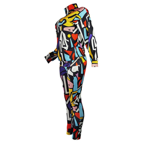 Vêtement de sport pour femmes en gros, veste coupe-vent à manches raglan, tenue de luxe, veste coupe-vent à fermeture éclair, haut court, ensemble pantalon, survêtement - Product Image 3