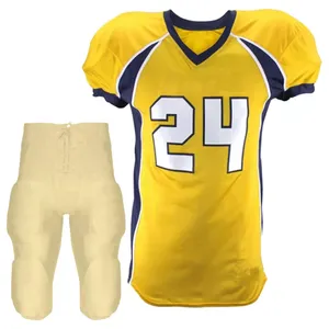 Meilleur Design Hommes Femmes Football Américain Uniforme Nouvelle Arrivée Manches Courtes Sports de Plein Air Porter des Ensembles Respirants à Prix Pas Cher - Product Image 6