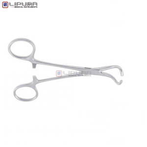 Pinces à serviettes émoussées Tohoku de qualité supérieure manuel 10.5 cm 4 pouces en acier inoxydable de qualité chirurgicale certifié MOL premiers soins vétérinaires - Product Image 4