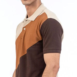 Vente en gros de t-shirts polo 100% coton pour hommes avec logo personnalisé dernier design respirant et de haute qualité avec motif imprimé - Product Image 5