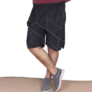 Plus Size <b>Men</b> <b>Shorts</b> <b>With</b> <b>Zipper</b> <b>Pockets</b> Mesh Gym Training Sportswear - Product Image 1