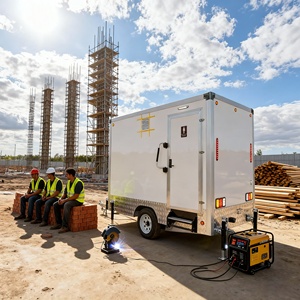 Sang trọng ứng phó khẩn cấp và Thiên Tai trường hợp cứu trợ trang web nhà vệ sinh với vòi hoa sen di động nhà vệ sinh Trailer - Product Image 4