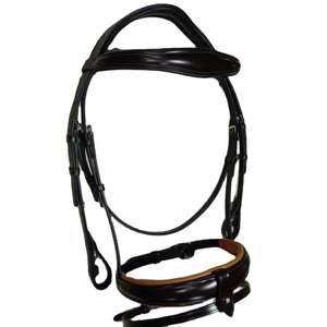 Harnais de bride Micklem anatomique pour chevaux en gros Équipement de course de chevaux en cuir avec cristaux Bride de produits pour chevaux - Product Image 5