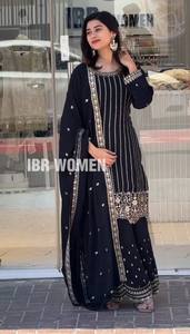 Salwar Kameez de Diseñador Nayra con Dupatta de Primera Calidad, Bordado Intenso, Tela Chinnon de Secado Rápido, para Fiestas y Bodas - Product Image 5