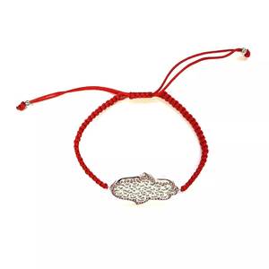 925 Sterling Silver CZ Hamsa Bracelet Réglable 6 À 11 Pouces Dainty Eye Charm Bracelet Protection Bijoux - Product Image 4
