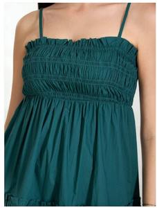 Indian Hand Block Printed Boho-Style Cotton <b>Summer</b> <b>Dress</b> for Women Casual <b>Strapless</b> Short Maxi <b>Dress</b> Sweet Natural Waistline - Product Image 3