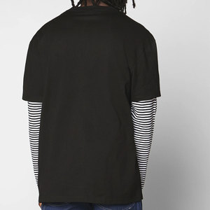 Chất Lượng Cao Tùy Chỉnh Hai Lớp Người Đàn Ông Của T-Shirts 100% Cotton Biểu Tượng Tùy Chỉnh <span class=keywords><strong>In</strong></span> Ấn Thư Thoáng Khí Nhanh Chóng Khô Ngắn Tay Áo - Product Image 4