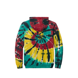 Sudadera con capucha teñida de corbata colorida para hombre personalizada 100% algodón suave pulóver sudadera para Otoño Invierno Casual Street Style Sudadera con capucha para hombre - Product Image 2