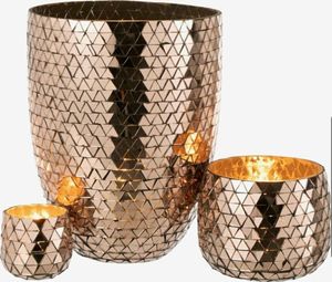 Floreros pequeños de Metal estilo flor para decoración del hogar regalo Flor de hierro costera Mesa moderna florero decorativo de aluminio - Product Image 1