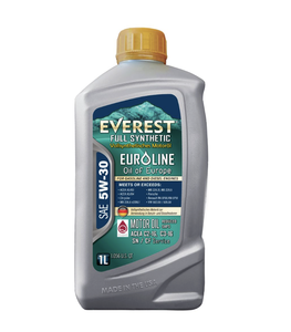 Everest Full Synthetic Anti-Wear EuroLine SAE <b>5W</b>-<b>30</b> Motor <b>Oil</b> Automotive Lubricant 6 Pack 1 Quart - Product Image 1