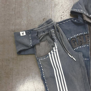 Ensemble de survêtement unisexe de haute qualité pour hommes et femmes, vêtements de sport pour la salle de sport, survêtement unisexe personnalisé, veste et pantalon de sport - Product Image 5