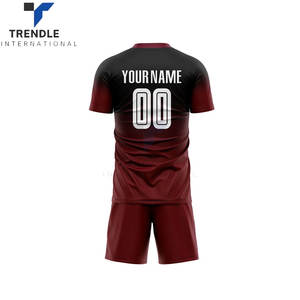 Camisetas y Pantalones Cortos Deportivos de Fútbol para Hombre y Mujer, 100% Poliéster, con Nombre de Equipo Personalizado por Transferencia de Calor, para Entrenamiento Profesional - Product Image 3