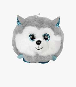 Porte-clés en peluche pour enfants PunToon, en coton moelleux, mini husky, jouet en peluche |   Charmes de sac mignons pour filles/garçons - Product Image 1