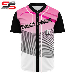 Wholesale Custom Unique Round Neck Design Adult Men Sublimation Printing Softball Jerseys - Product Image 1
