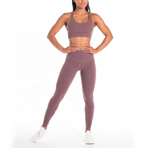Leggings taille haute pour femmes, soutien-gorge de sport et pantalon de yoga, marque privée, ensemble fitness et yoga, produits Offre Spéciale - Product Image 2