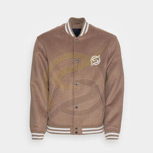 แจ็กเก็ตเบสบอลผ้าใบใส่ได้ทั้งชายและหญิงกันน้ำออกแบบได้ตามที่ต้องการสำหรับฤดูหนาว - Product Image 5