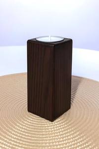Hand Polished Embossed Round <b>Wooden</b> <b>Candlestick</b> <b>Holder</b> Candle Stand for Luxury Home Decoration - Product Image 3