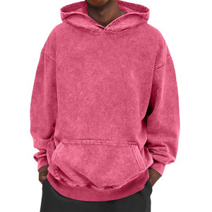 Sudadera con Capucha para Hombre, Diseño Profesional, Lavado Ácido, Forro Polar, Color Personalizado, Patrón Sólido, Transpirable, Cómoda, para Invierno - Product Image 3