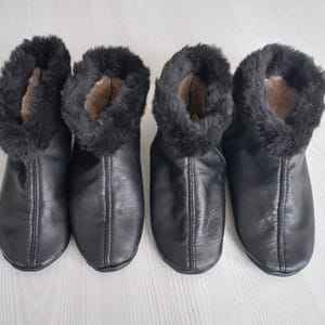 Chaussettes unisexes en cuir pour femmes musulmanes, design personnalisé spécial, pour vamdu, prière, umra - Product Image 2