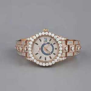 New Arrival Luxury Sport Hip Hop Style Analog Watch ETA <b>Chronograph</b> Premium Glass Window Customizable Stainless Steel Band - Product Image 2