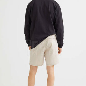 กางเกงขาสั้นผ้าชิโนสำหรับผู้ชายกางเกงขาสั้นผ้าชิโนสีทึบสำหรับผู้ชายออกแบบได้ตามต้องการ - Product Image 3