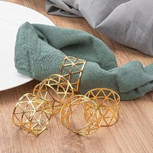 Ensemble de ronds de serviette en métal de style bohème fabriqué à la main pour une table à manger artistique, un mariage ou une célébration en plein air - Product Image 1