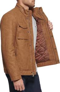 เสื้อแจ็คเก็ตหนังเทียมผู้ชาย - Product Image 4