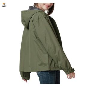 Femmes de haute qualité 100% Nylon veste d'hiver couleur unie Logo personnalisé fermeture éclair complète poches poitrine extérieur étanche imprimé - Product Image 6