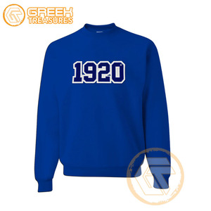Sweat-shirt d'hiver à col rond pour femmes Zeta Phi Beta, en coton molletonné, uni, brodé sur mesure, vente en gros, vêtements de sororité - Product Image 3