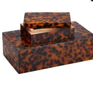 TIME 2 DECOR Caja de Almacenamiento Decorativa de Resina Antigua Hecha a Mano en India, Color Personalizado, Diseño Geométrico, Incrustaciones de Hueso, para Uso en Bodas - Product Image 3