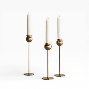 Elegantes Portavelas Altos de Latón, Par con Diseño Recto Minimalista para Interiores Modernos - Product Image 5