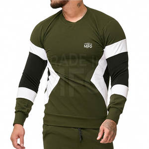 Trajes de sudor informales de secado rápido para hombre, Colección gris de alta calidad, diseño personalizado único de invierno, conjunto sólido de talla grande con Logo - Product Image 6