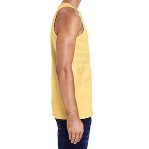 Camisetas sin mangas de talla grande de algodón 100% para hombre, ropa de calle hecha a medida de verano, ropa informal de Fitness cómoda transpirable de punto - Product Image 2