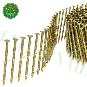 Clavos de bobina de acero al carbono galvanizado Vástago de anillo de grado industrial Bordes afilados Cabeza plana Cabeza a cuadros para la fabricación de paletas - Product Image 5