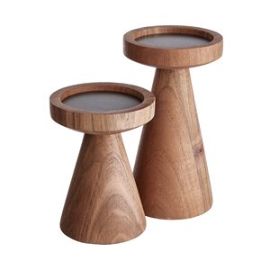Decoración de Mesa para el hogar y la boda, la última decoración para el hogar, hoteles, pilar de vela de madera decorativo para portavelas adecuado - Product Image 6