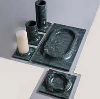 Plateau de service alimentaire de grande taille, forme personnalisée, créatif, qualité exclusive, plateau en marbre, poignées en métal doré, léger, Diwali
