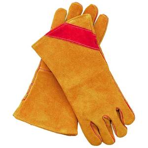 Professional Heavy Duty Heat Resistant Welding <b>Gloves</b> Thermal Protection Leather Material <b>Touchscreen</b> Daily Casual Outdoor - Product Image 4