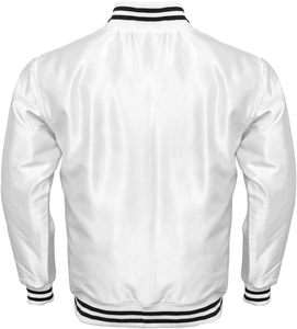 Chaqueta universitaria vintage personalizada para hombre, chaqueta impermeable de invierno para vuelo, chaqueta universitaria informal de algodón satinado, abrigo cortavientos - Product Image 4