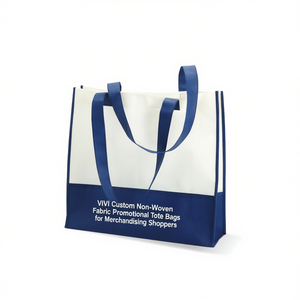 Sacs fourre-tout promotionnels en tissu non tissé personnalisés VIVI pour les acheteurs de marchandises - Product Image 2