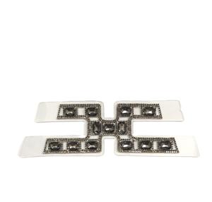 อุปกรณ์เสริมและวัสดุช่วยงานสำหรับงานกึ่งสำเร็จรูปบนรองเท้า TPU แบบใส รูปตัว H ประดับด้วยคริสตัลแบบติดร้อน - Product Image 5