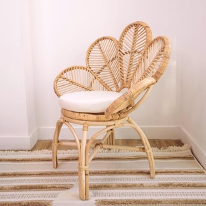 Rattan kids <b>chair</b> with bow-shaped backrest seating for <b>toddler</b> baby comfortable children <b>chairs</b> - Product Image 6
