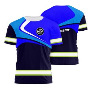 Custom Colors 100% Polyester Security Guard Uniforms Customized Short Sleeve Crew Neck Shirt Print for Adults Blank Jersey - Product Image 1