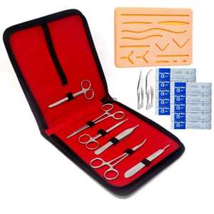 Kit de práctica de disección de acero inoxidable para estudiantes de medicina, Kits de entrenamiento de sutura de Anatomía de cirugía Manual - Product Image 4